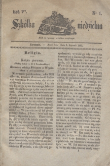 Szkółka niedzielna. R.5, nr 1 (3 stycznia 1841)