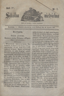 Szkółka niedzielna. R.5, nr 2 (10 stycznia 1841)