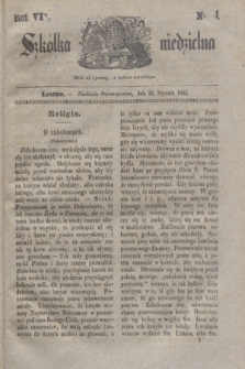 Szkółka niedzielna. R.6, nr 4 (23 stycznia 1842)