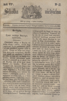 Szkółka niedzielna. R.6, nr 42 (16 października 1842)