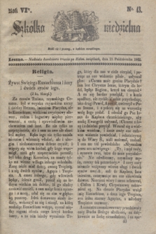 Szkółka niedzielna. R.6, nr 43 (23 października 1842)