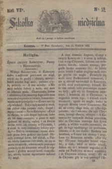 Szkółka niedzielna. R.6, nr 52 (25 grudnia 1842) + dod.