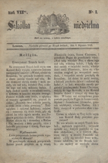 Szkółka niedzielna. R.7, nr 2 (8 stycznia 1843)
