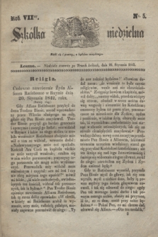 Szkółka niedzielna. R.7, nr 5 (29 stycznia 1843)