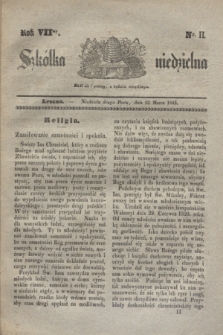 Szkółka niedzielna. R.7, nr 11 (12 marca 1843)