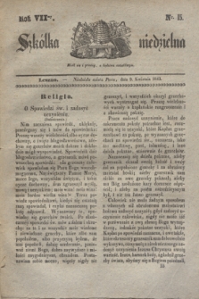 Szkółka niedzielna. R.7, nr 15 (9 kwietnia 1843)