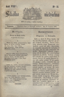 Szkółka niedzielna. R.7, nr 25 (18 czerwca 1843)