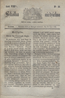 Szkółka niedzielna. R.7, nr 29 (16 lipca 1843)