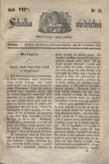 Szkółka niedzielna. R.7, nr 43 (22 października 1843)