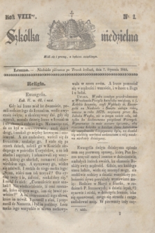 Szkółka niedzielna. R.8, nr 2 (7 stycznia 1844)