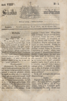 Szkółka niedzielna. R.8, nr 5 (28 stycznia 1844)