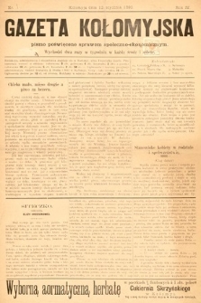 Gazeta Kołomyjska : pismo poświęcone sprawom spoleczno-ekonomicznym. 1892, nr 3