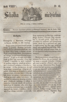 Szkółka niedzielna. R.8, nr 43 (20 października 1844)