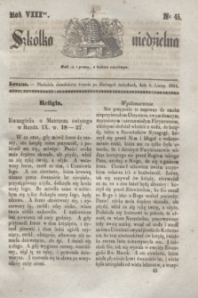 Szkółka niedzielna. R.8, nr 45 (3 listopada 1844)