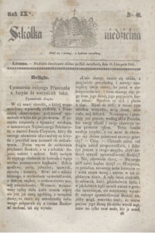 Szkółka niedzielna. R.9, nr 46 (16 listopada 1845)