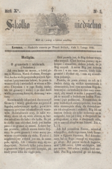 Szkółka niedzielna. R.10, nr 5 (1 lutego 1846)