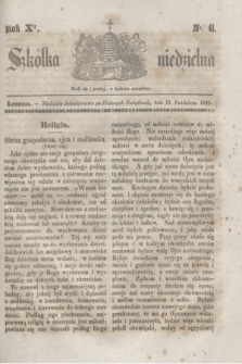 Szkółka niedzielna. R.10, nr 41 (11 października 1846)