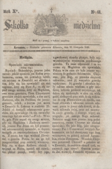 Szkółka niedzielna. R.10, nr 48 (29 listopada 1846)