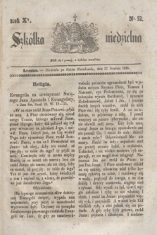 Szkółka niedzielna. R.10, nr 52 (27 grudnia 1846)