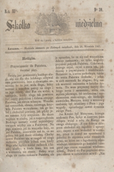 Szkółka niedzielna. R.11, nr 39 (26 września 1847)