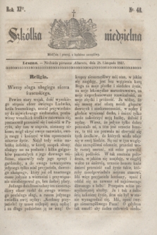 Szkółka niedzielna. R.11, nr 48 (28 listopada 1847)