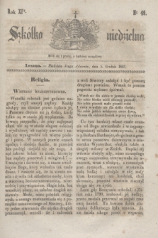 Szkółka niedzielna. R.11, nr 49 (5 grudnia 1847)