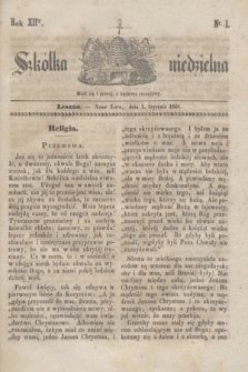 Szkółka niedzielna. R.12, nr 1 (1 stycznia 1848)