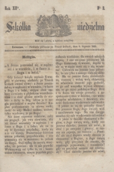 Szkółka niedzielna. R.12, nr 2 (9 stycznia 1848)