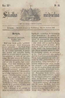 Szkółka niedzielna. R.12, nr 18 (30 kwietnia 1848)