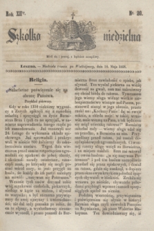 Szkółka niedzielna. R.12, nr 20 (14 maja 1848)