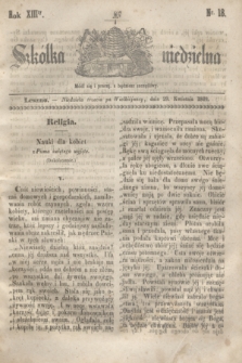 Szkółka niedzielna. R.13, nr 18 (29 kwietnia 1849)