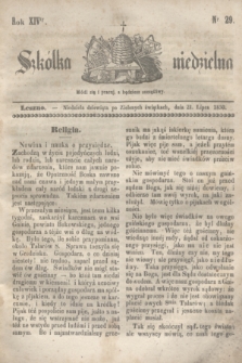 Szkółka niedzielna. R.14, nr 29 (21 lipca 1850)