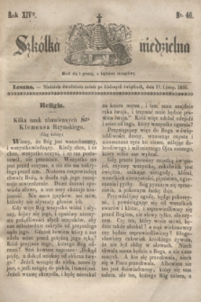 Szkółka niedzielna. R.14, nr 46 (17 listopada 1850)