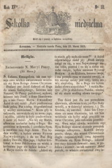 Szkółka niedzielna. R.15, nr 12 (23 marca 1851)