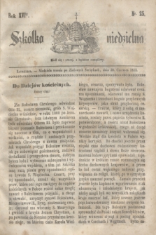 Szkółka niedzielna. R.16, nr 25 (20 czerwca 1852)