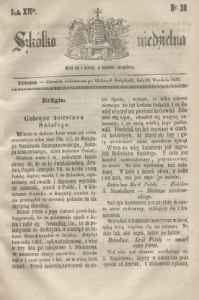 Szkółka niedzielna. R.16, nr 39 (26 września 1852)