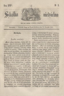 Szkółka niedzielna. R.17, nr 3 (16 stycznia 1853)