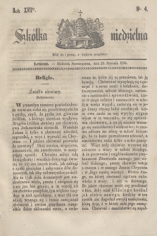 Szkółka niedzielna. R.17, nr 4 (23 stycznia 1853)