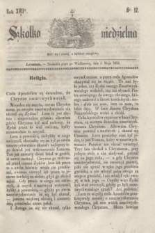 Szkółka niedzielna. R.17, nr 17 (1 maja 1853)