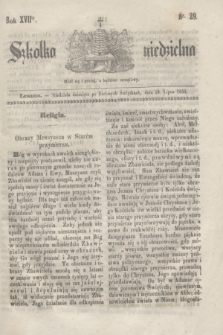 Szkółka niedzielna. R.17, nr 29 (24 lipca 1853)