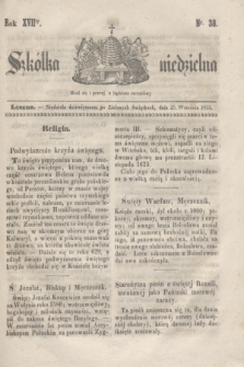Szkółka niedzielna. R.17, nr 38 (25 września 1853)