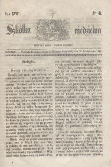 Szkółka niedzielna. R.17, nr 41 (16 października 1853)