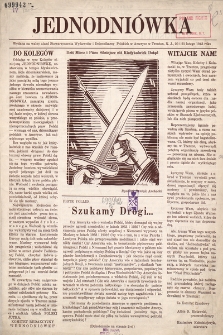 Jednodniówka wydana na walny zjazd Stowarzyszenia Wydawców i Dziennikarzy Polskich w Ameryce w Trenton 20 i 21 lutego 1943 roku