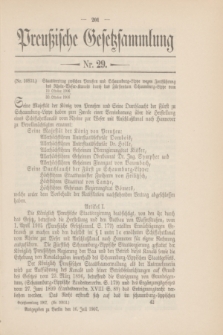 Preußische Gesetzsammlung. 1907, Nr. 29 (16 Juli)