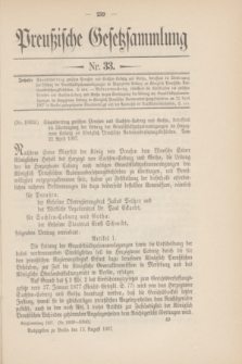 Preußische Gesetzsammlung. 1907, Nr. 33 (13 August)