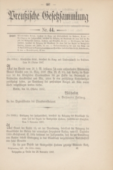 Preußische Gesetzsammlung. 1907, Nr. 44 (28 November)