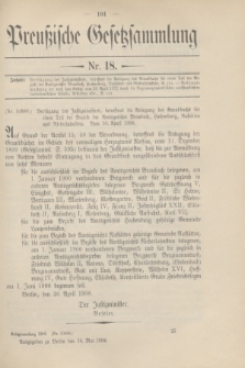 Preußische Gesetzsammlung. 1908, Nr. 18 (14 Mai)