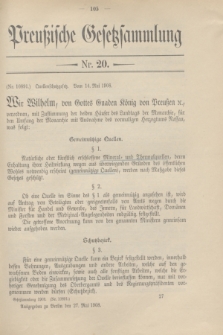 Preußische Gesetzsammlung. 1908, Nr. 20 (27 Mai)