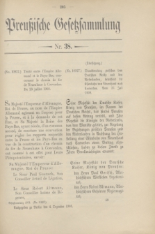 Preußische Gesetzsammlung. 1908, Nr. 38 (4 Dezember)