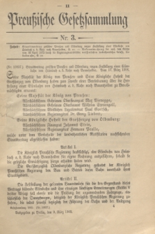 Preußische Gesetzsammlung. 1909, Nr. 3 (9 März)